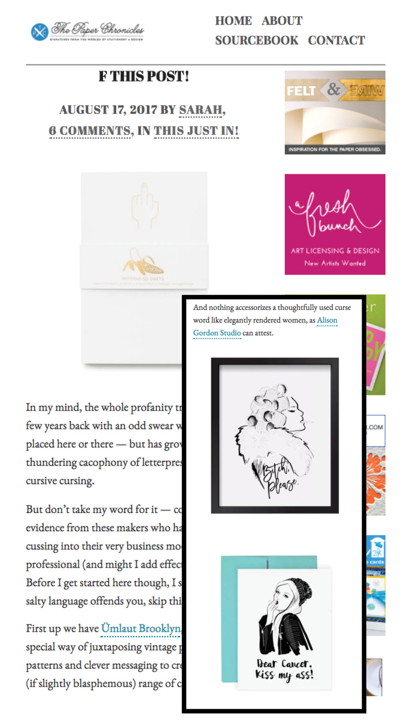 Paper Chronicles on the Profanity Trend