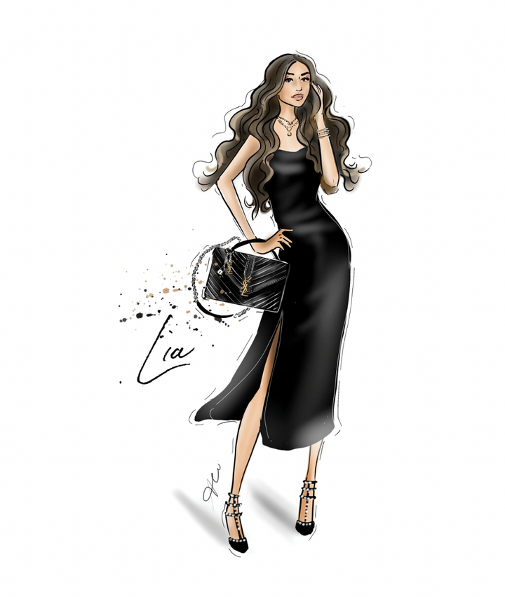 Custom Fashion Illustration Portrait