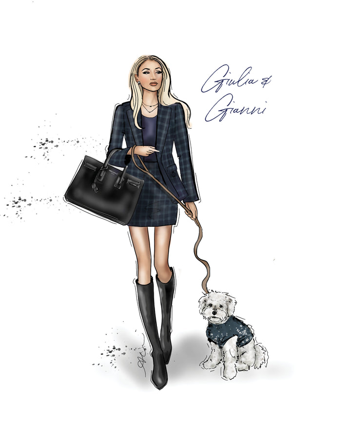Custom Fashion Illustration Portrait