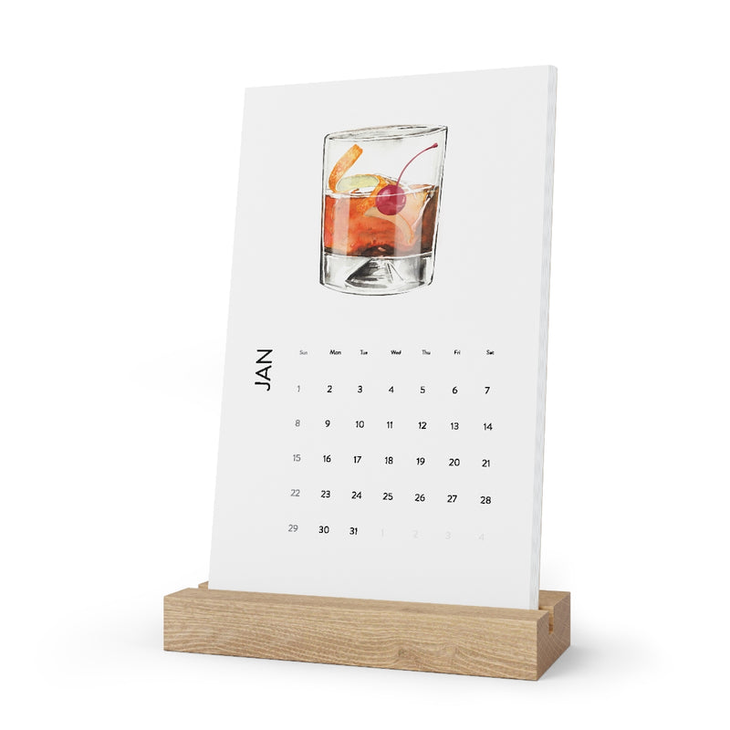 Cocktail Desk Calendar 2023