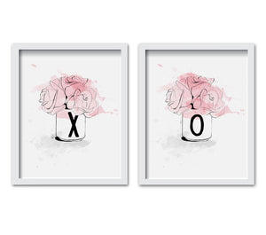 XO Floral Print Set