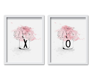 XO Floral Print Set