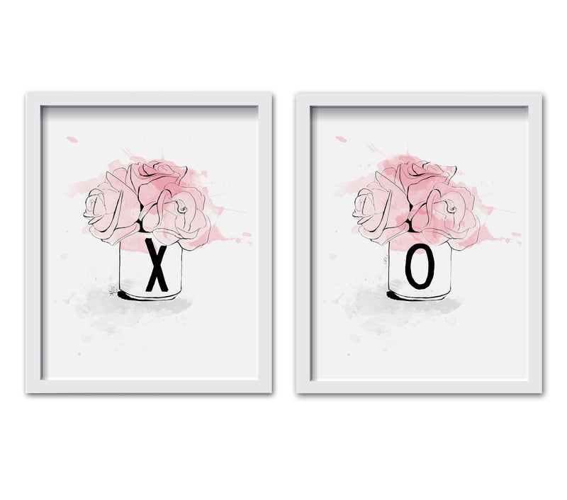 XO Floral Print Set