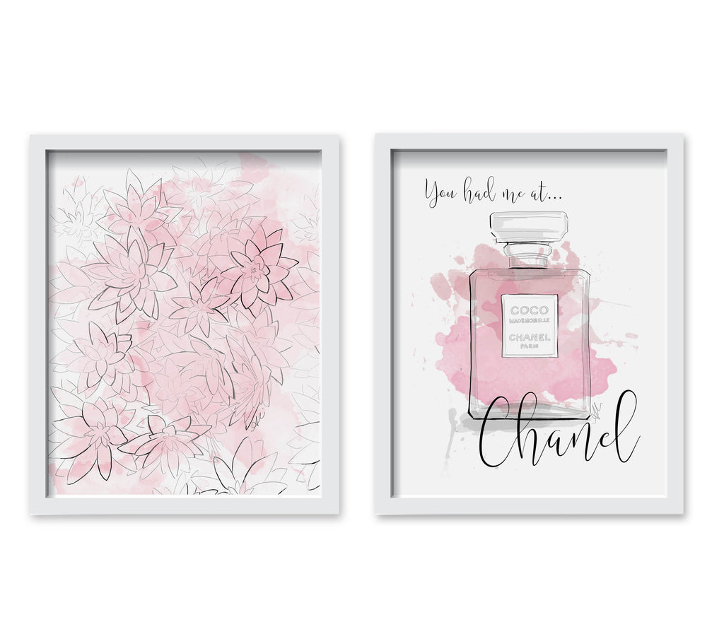 Chanel Flowers Print Set
