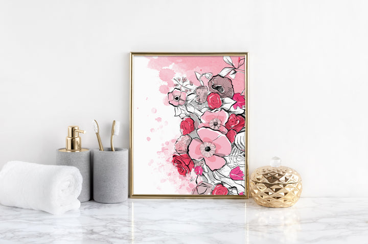 Pink Florals *PRINTABLE*