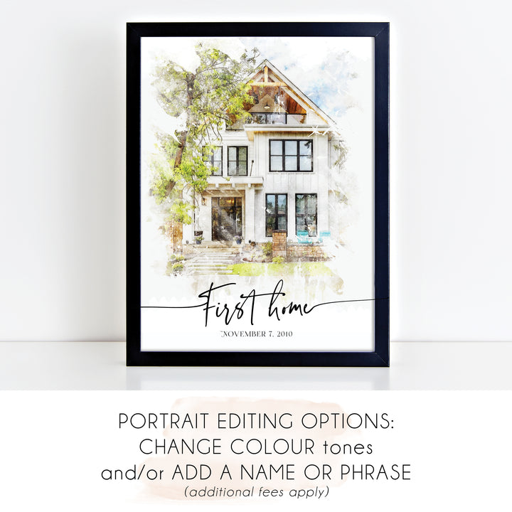 Custom Home Portrait