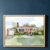 Custom Home Drawing Portrait