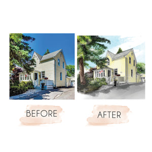 Custom Home Drawing Portrait
