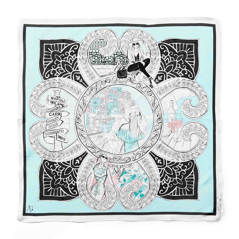 Tuscan Sun Silk Scarf