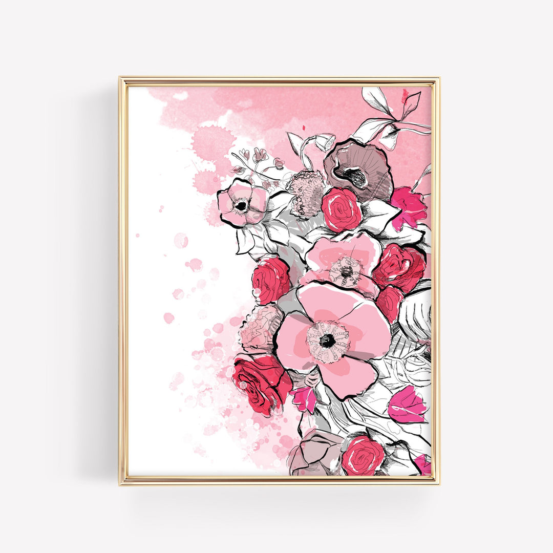 Pink Florals *PRINTABLE*