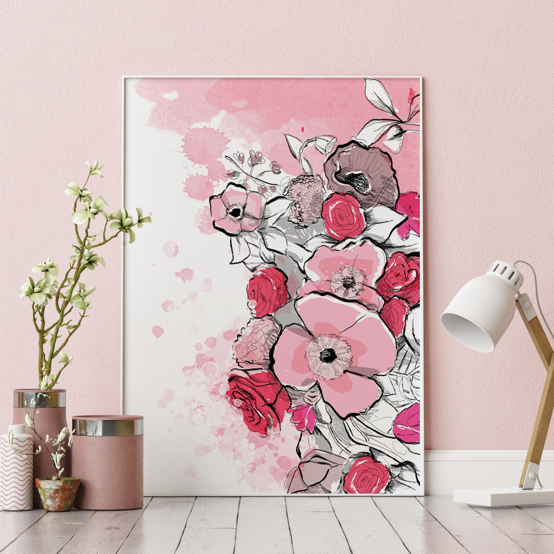 Pink Florals *PRINTABLE*